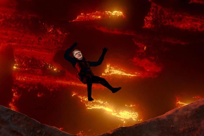 Lieutenant Governor Dan Patrick Sacrifices Self to Volcano
